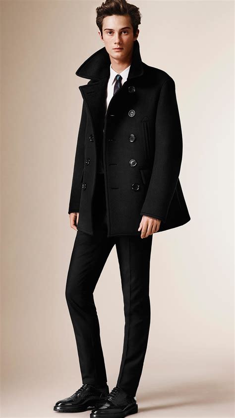 fake burberry peacoat|burberry men's cashmere overcoat.